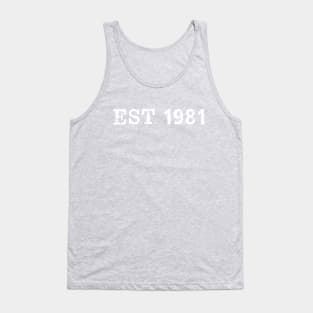 EST 1981 Tank Top